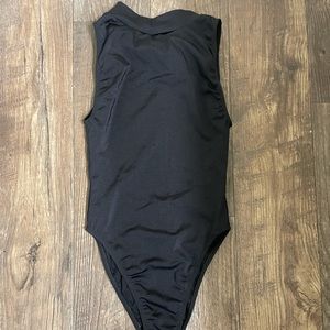 NEW One piece swimsuit. Black. Small. Mock neck